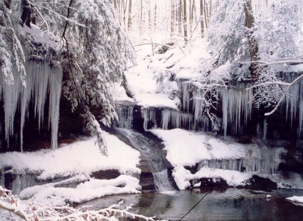 The Camusfearna Gorge at our Hocking Hills Cabins is the ultimate Hocking Hills Winter Hike