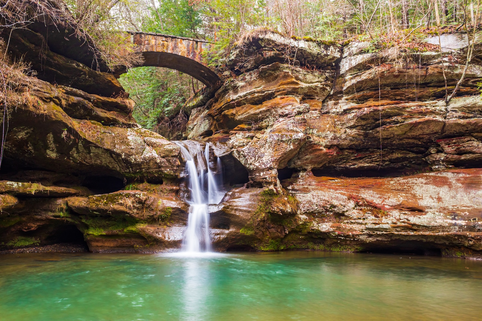One of the most beautiful Hocking Hills Waterfalls