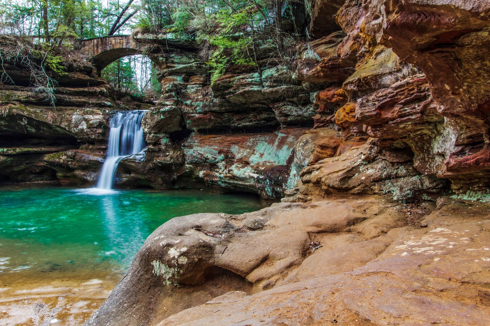 Upper Falls, Old Man's Cave, Hocking Hills State Park, Ohio